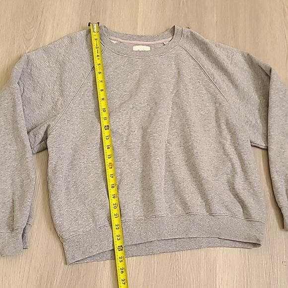 Wilfred Free Artizia Light Grey Fleece Sweatshirt Sweater Women's Plus Size 1X - Picture 2 of 5